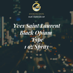 Yves Saint Larent Black Opium Type Women 1oz Spray (Non-Oil Based)
